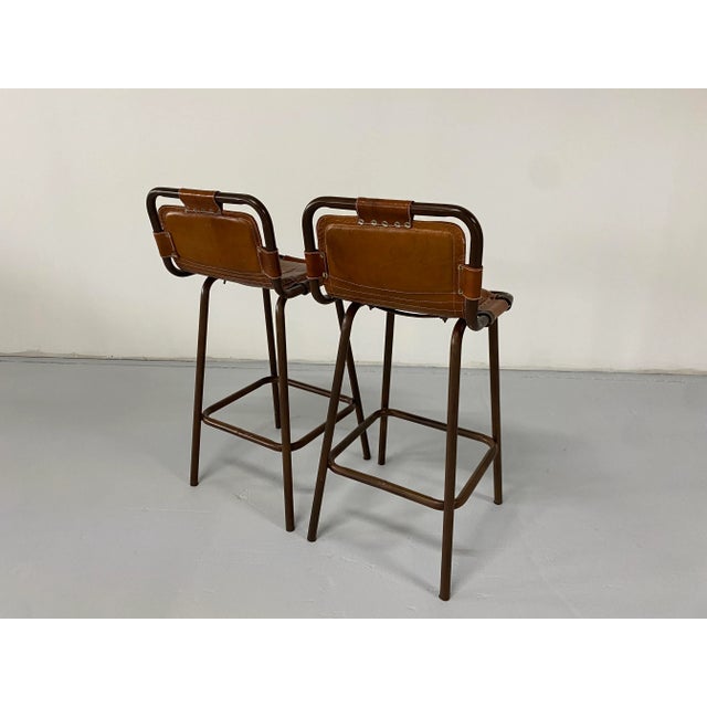 Mid-Century Modern 1950s Mid Century Barstools - a Pair For Sale - Image 3 of 10