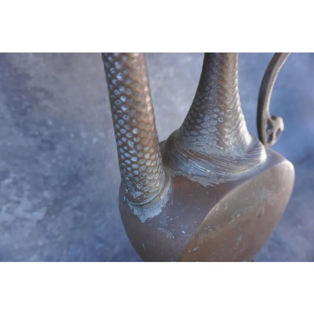 1920s Brass Indo-Asian Table Lamp With Pierced Shade For Sale - Image 4 of 8