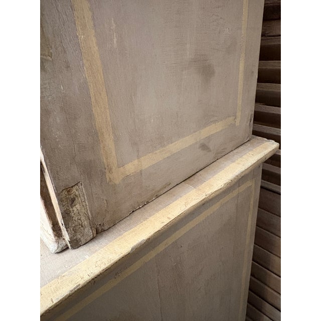 Grand Period French Directoire Painted Bibliotheque/Bookcase For Sale - Image 10 of 12