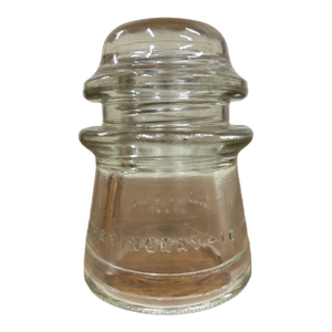Vintage Hemingray 16 Clear Glass Insulator