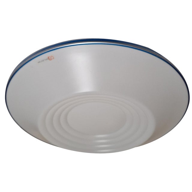 Vintage Ceiling Lamp with White Plastic Shade from S-Licht-Design, 1990s For Sale