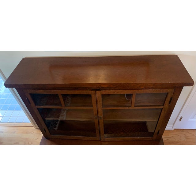 Wood Antique Craftsman Cabinet For Sale - Image 7 of 12