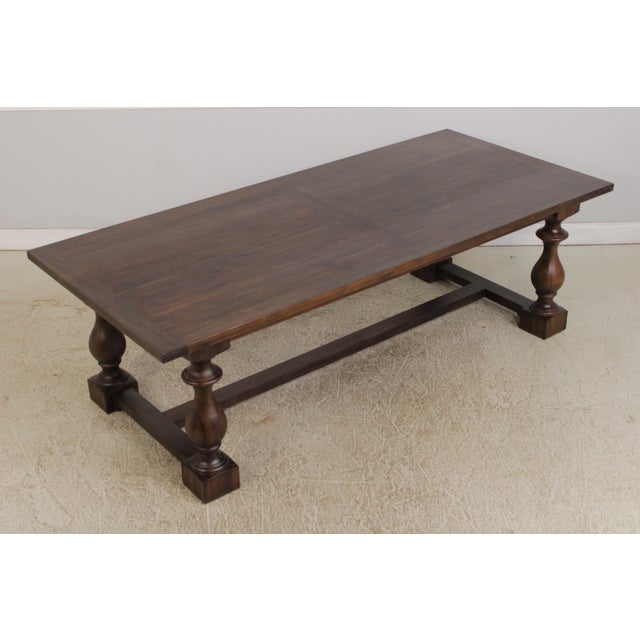 Restoration Hardware Restoration Hardware Large Farm Dining Room Table For Sale - Image 4 of 14