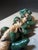 Farmhouse Vintage Handcrafted 26 Green Chili Pepper Ceramic Ristra Spanich For Sale - Image 3 of 10