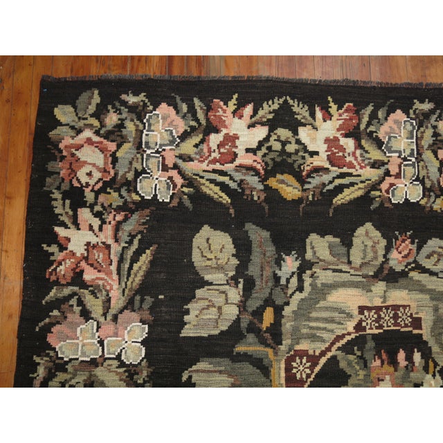 Contemporary Vintage Besserabian Kilim For Sale - Image 3 of 6