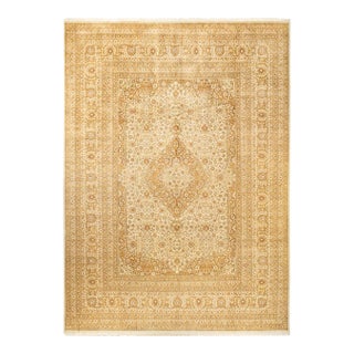 Mogul, One-of-a-Kind Hand-Knotted Area Rug - Ivory, 10' 1" x 14' 2" For Sale