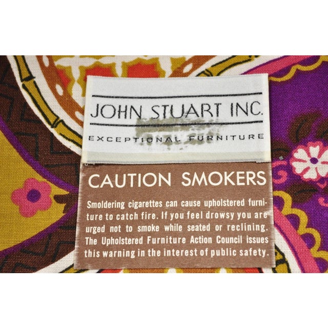 Mid 20th Century Vintage John Stuart Mid Century Modern Purple Barrel Back Club Lounge Chair Pair For Sale In Philadelphia - Image 6 of 12