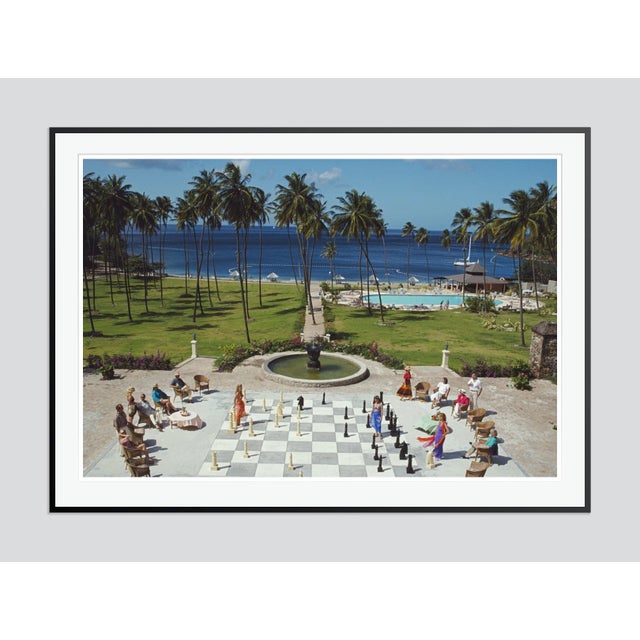 Modern Megachess 1993 by Slim Aarons Framed C-Print For Sale - Image 3 of 3