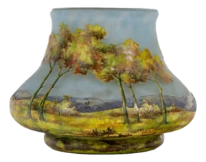 Landscape Vase by Daum Nancy, 1920s