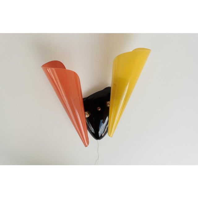 Metal Vintage Wall Lamp, 1950s For Sale - Image 7 of 13