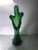 Mid-Century Modern 1960s Mid-Century Modern Italian Green Glass Bud Vase For Sale - Image 3 of 6