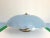 1940s Blue Scalloped Flush Light For Sale - Image 12 of 17