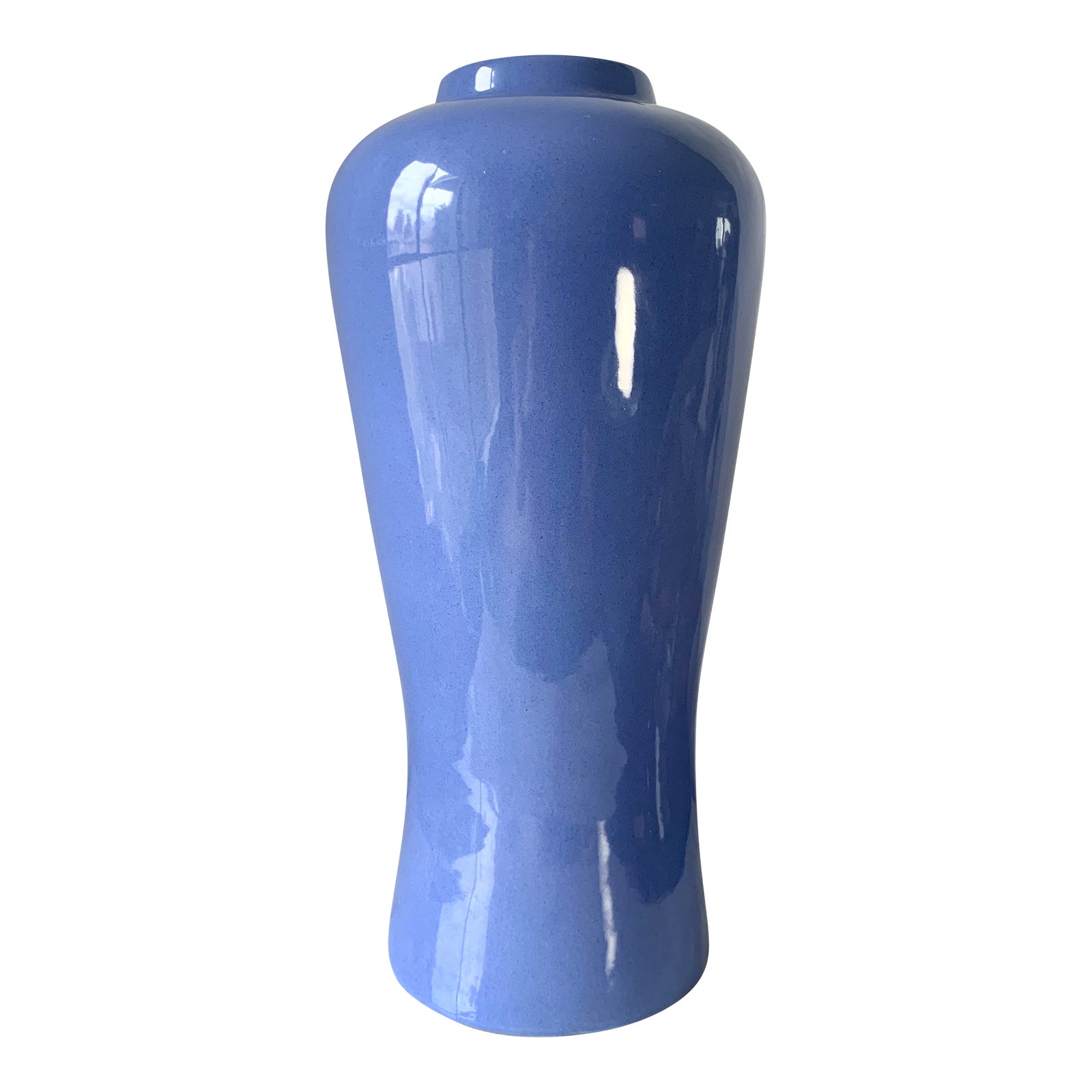 1940's Large Blue Floor Vase by Alamo Pottery Chairish