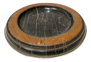 Vienna Secessionist Marble, Copper and Brass Platter Tray