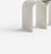 White Arch Stool in Steel and Plaster by Pietro Franceschini For Sale - Image 4 of 6