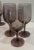 Beautiful amethyst wine glasses and a set of 24!