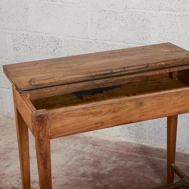 Folding Writing Table in Wood For Sale - Image 14 of 15