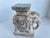 Vintage Hollywood Regency Style Asian Terracotta Elephant Plant Stand Statue For Sale - Image 4 of 10