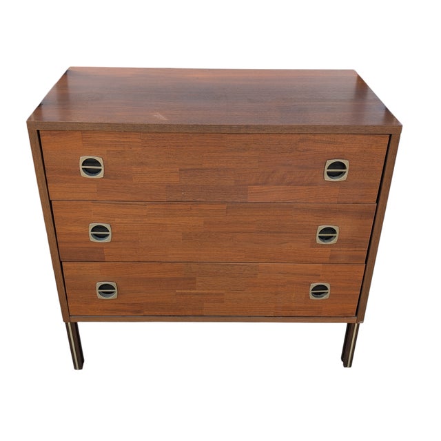 Mid-Century Modern 1970's Ello Mid Century Modern Walnut Cabinets - A Pair For Sale - Image 3 of 12