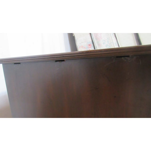 1980s Kittinger Four Piece Office Desk Set/File Chest Mahogany For Sale - Image 13 of 17