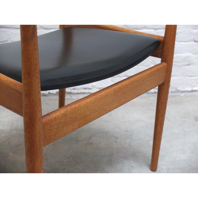 Armchair in Oak by Jos de Mey for Van Den Berghe-Pauvers, 1960s For Sale - Image 13 of 16