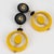 Angela Caputi Yellow Pop Art Inspired Resin Pierced Earrings - 2 Pieces For Sale In Atlanta - Image 6 of 6