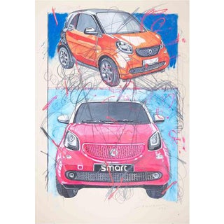 Enrico Manera, Smart, 2022, Mixed Media on Paper For Sale