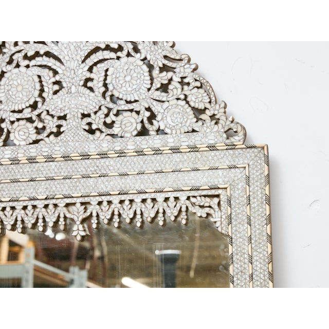 Moroccan Mirror with Bone and Mother-of-Pearl Inlay, circa 1900 For Sale - Image 12 of 12
