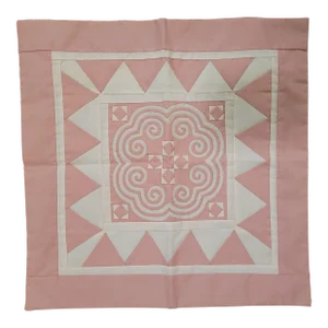 Hand Pieced Folk Art Style Pillow Cover