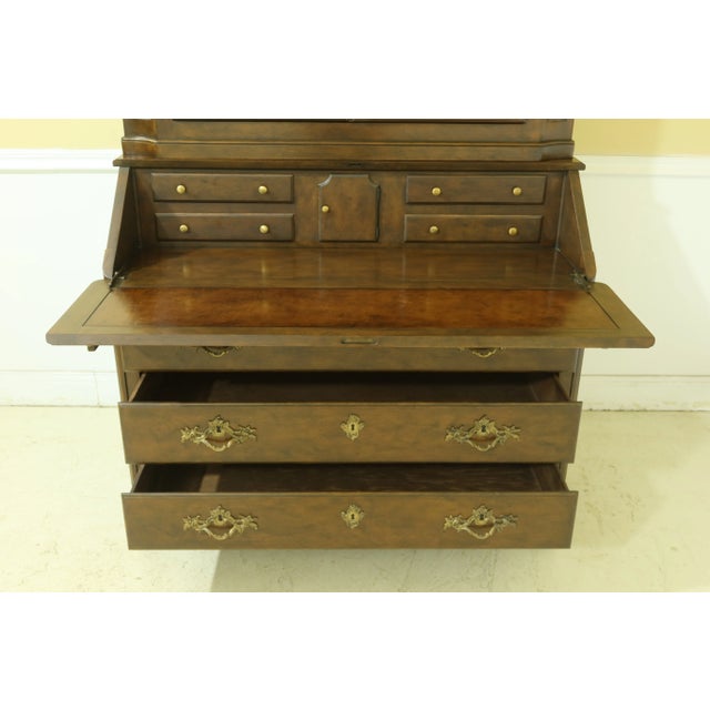 Baker Walnut French Style Secretary Desk For Sale In Philadelphia - Image 6 of 13