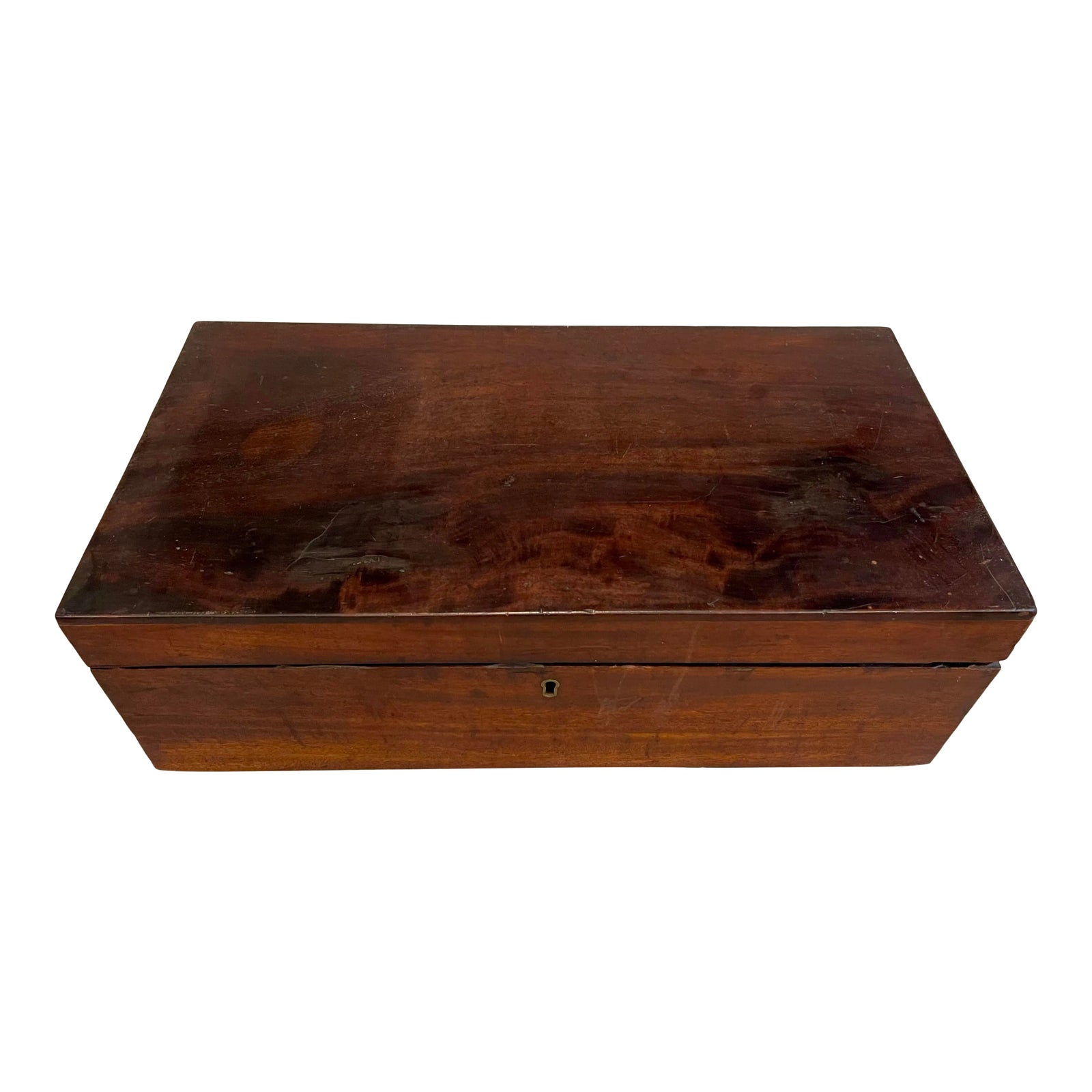 Early 19th Century English Mahogany Traveling Lap Desk Writing Slope Box Chairish