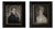 Portraits, 1820-1830, Pastel Drawings, Framed, Set of 2 For Sale