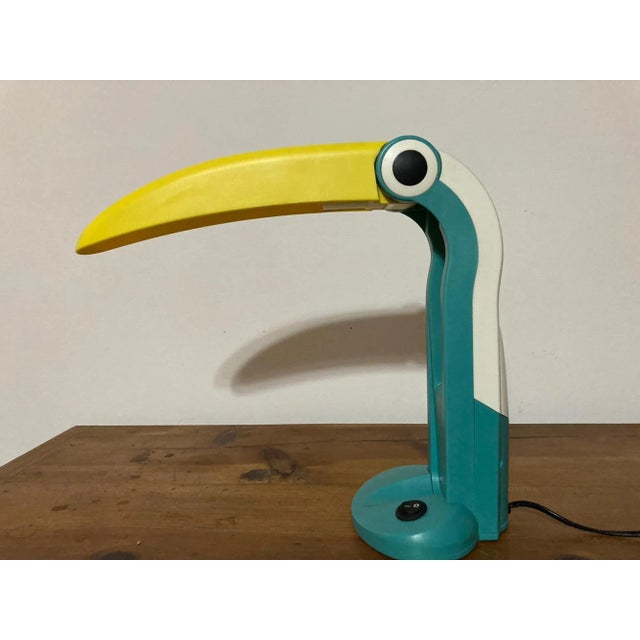 Vintage Children's Tucan Table Lamp attributed to H.T. Huang, 1980s For Sale - Image 9 of 9