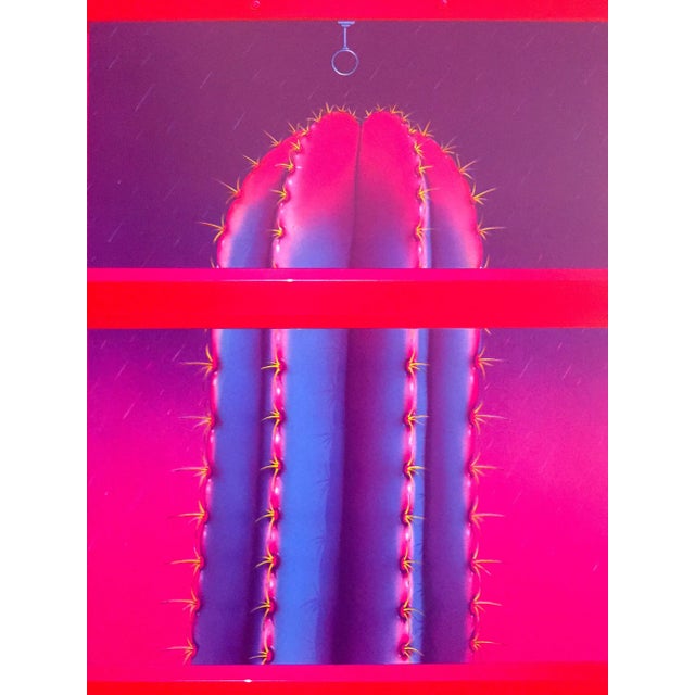 Paper Norman Catherine Vintage 1981 Post Modern Lithograph Print George Rice & Sons Pop Art Poster For Sale - Image 7 of 11