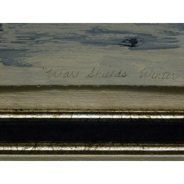 "War Shield's Winter Vision St. II" Original Limited Edition Serigraph on paper by Earl Biss Hand Signed by the Artist...