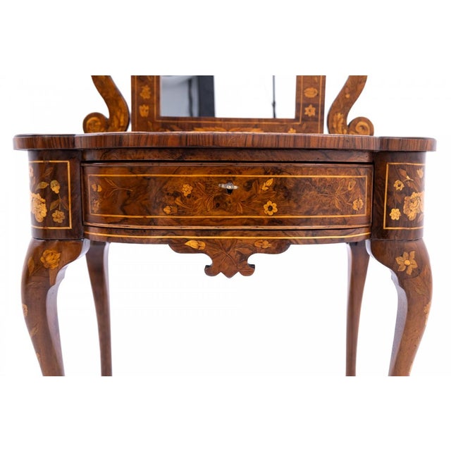 Antique Marquetry Dressing Table, Spain, 1700s For Sale - Image 14 of 15