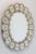 Oval Venetian mirror, made in beautiful clear and pale yellow Murano glass which is hand engraved. Made in the traditional...
