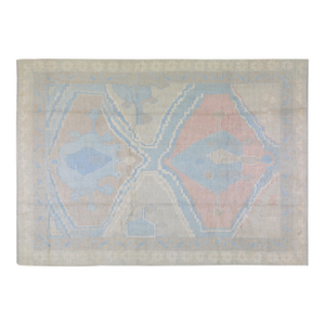 Oushak Hand Knotted Wool Rug, 8'5"x12"