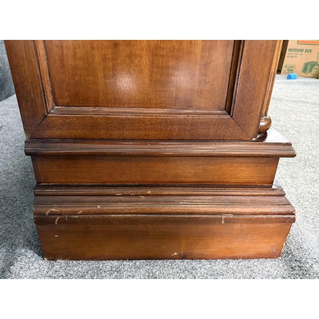 Late 20th Century Monumental 3-Door Library Bookcase With Columns For Sale - Image 16 of 16