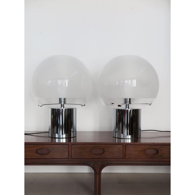 Vintage Italian Porcino Table Lamps by Luigi Caccia Dominioni for Azucena, Italy, 1960s, Set of 2 For Sale - Image 17 of 17