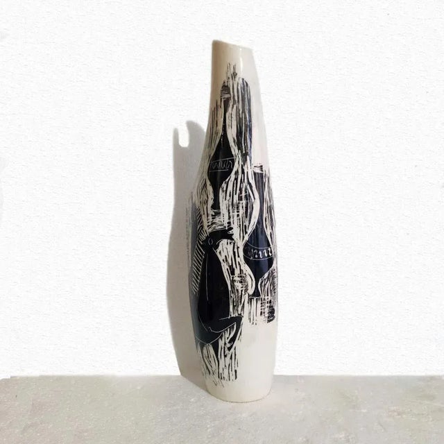 1950s Ceramic Vase by Camillo Chigo for Keramos di Camillo Chigo, 1950s For Sale - Image 5 of 12