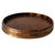 Brown Antique Edwardian Wooden Tray with Sunray Motif and Brass Band, 1900s For Sale - Image 8 of 8
