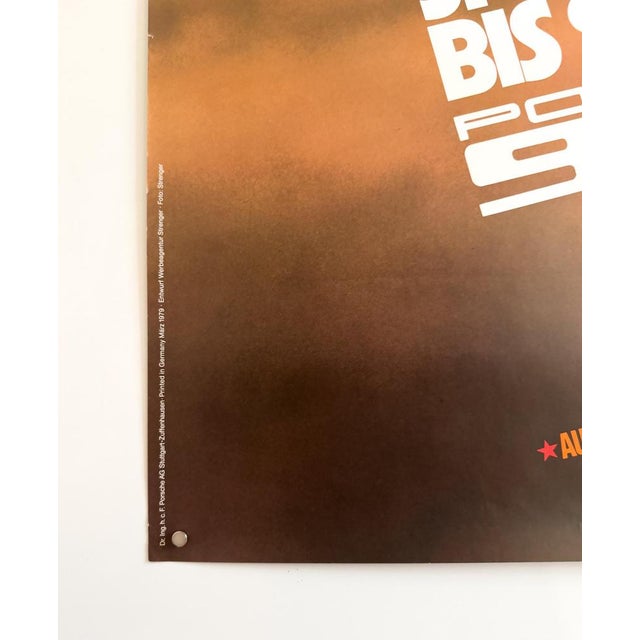 924 Best Sports Car Porsche Poster by Erich Strenger, 1979 For Sale - Image 5 of 9