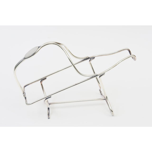 This vintage French hallmarked Christofle silver plate wine or champagne carrier or holder is from the 60's. it is very...