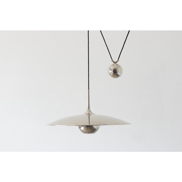 Silver Silver Model Onos 55 Counterbalance Pendant Lamp by Florian Schulz For Sale - Image 8 of 8