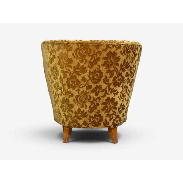 Finnish Modern, Easy Chairs, Damask, Beech, Finland, 1940s For Sale - Image 13 of 13