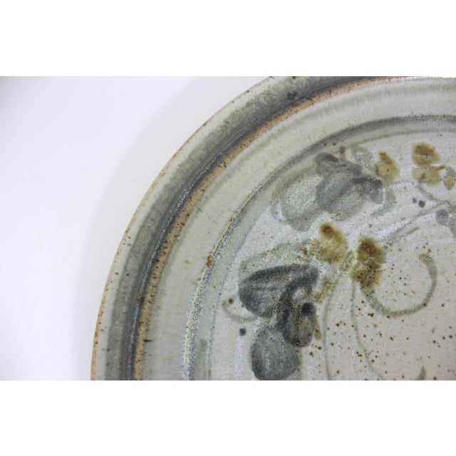 Vintage Large Studio Pottery Platter For Sale - Image 4 of 9