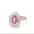 Natural 1.80 cts pink sapphire & 0.65 cts diamond ring in 18k gold For Sale - Image 4 of 18