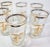 Mid-Century Golden F Tumblers- Set of 6 For Sale - Image 4 of 12