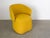 Armchair/pouf with flip up back, fabric kvadrat yellow. This piece has an attribution mark, I am sure that it is...